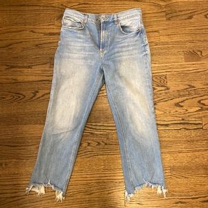 Zara Cutoff Flare Jeans